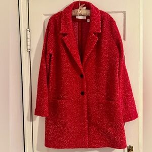 SITA MURT Red Knit Lightweight Jacket/ Coat Size 44 EU